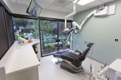 clean and modern dental patient room